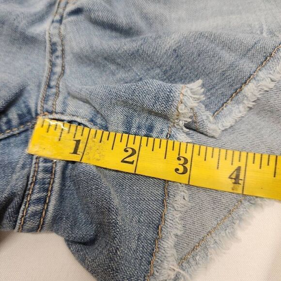 KanCan Cutoff Distressed Denim Women's Jean Shorts Size 5 - Picture 6 of 8